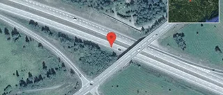 Stopp på E20 på grund av en singelolycka