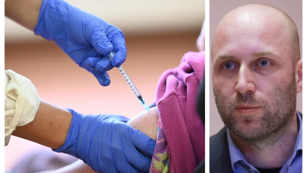 Vaccinationen fortsätter enligt plan i Östergötland. Snart har alla på länets särskilda boenden fått sprutan mot covid-19.Till höger ses Rickard Lundin.