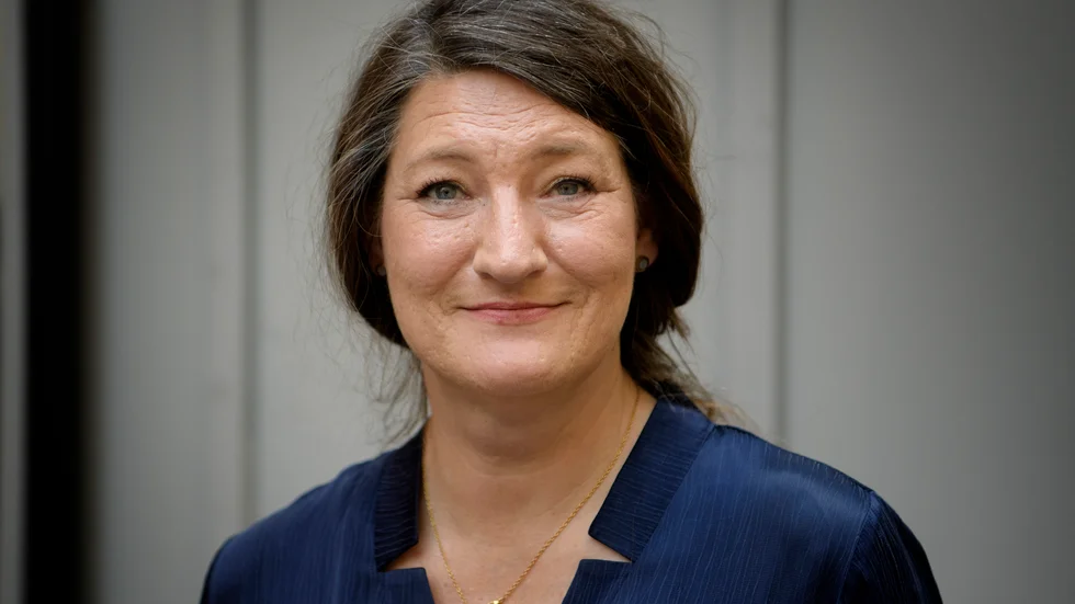 Susanna Gideonsson intervjuas om första halvåret som LO-ordförande. Arkivbild.