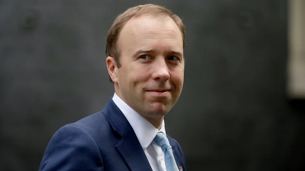 Hälsominister Matt Hancock. Arkivbild.
