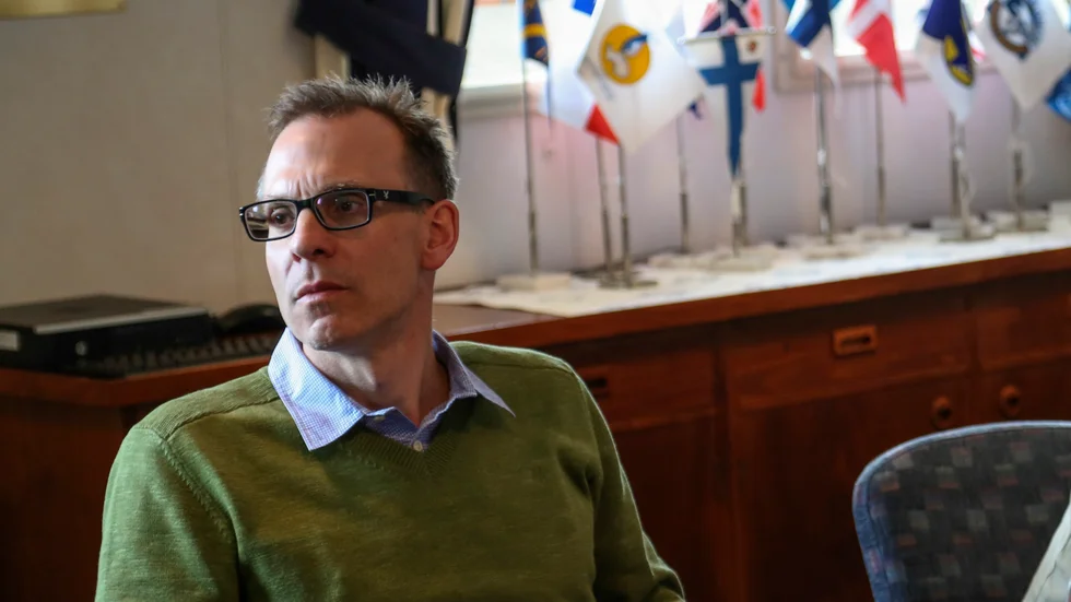 Örjan Gustafsson, professor på Bolincentret för klimatforskning på Stockholms universitet, var en av ledarna för expeditionen i ryska Arktis. Arkivbild.