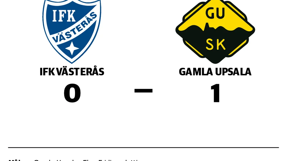 IFK Västerås FK förlorade mot Gamla Upsala SK