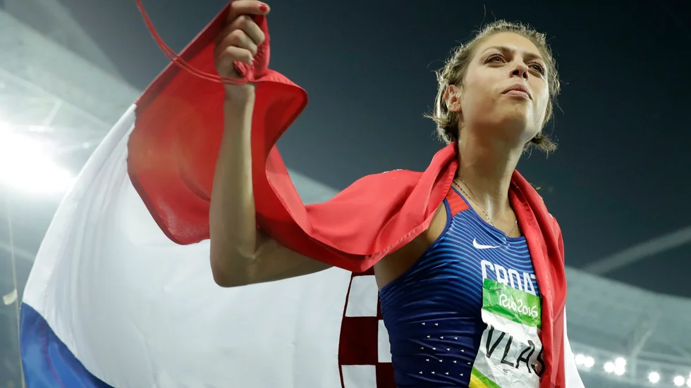 Blanka Vlasic i sin sista stora tävling, OS i Rio de Janeiro 2016. Nu är karriären över.
