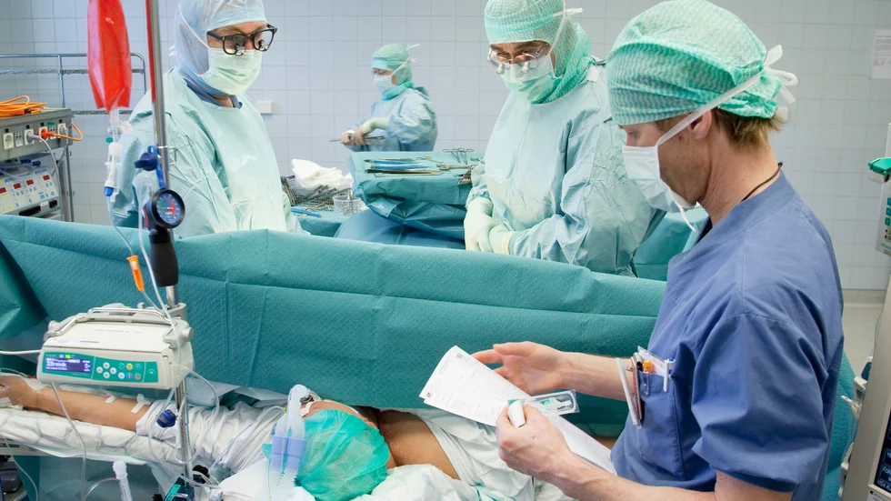 Perforerade urinblåsa – barnet opererades akut. 