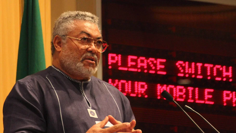 Ghanas tidigare president, Jerry Rawlings har avlidit. Arkivbild från 2011.