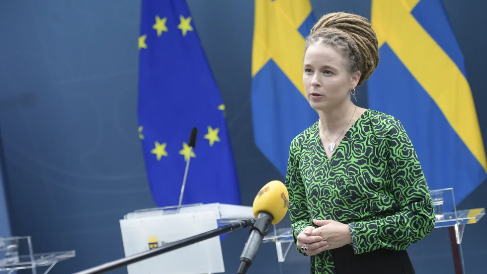 Idrottsminister Amanda Lind (MP) är nöjd med den nya antidopningsorganisationen. Arkivbild.