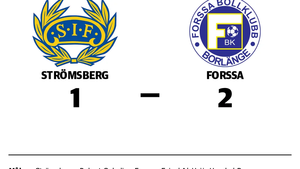 Strömsberg förlorade mot Forssa