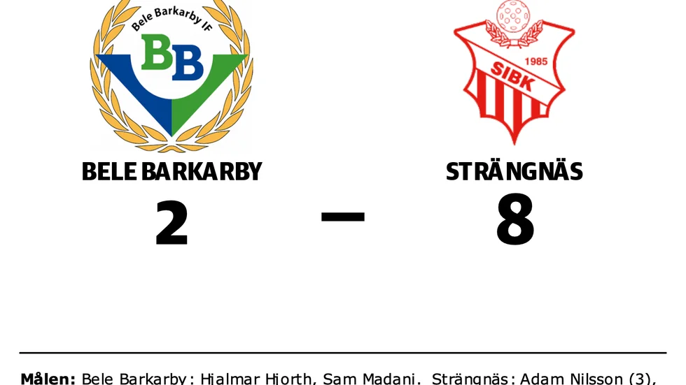 Bele Barkarby förlorade mot Strängnäs