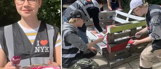 Öva på graffiti inför lördagens hyllning 