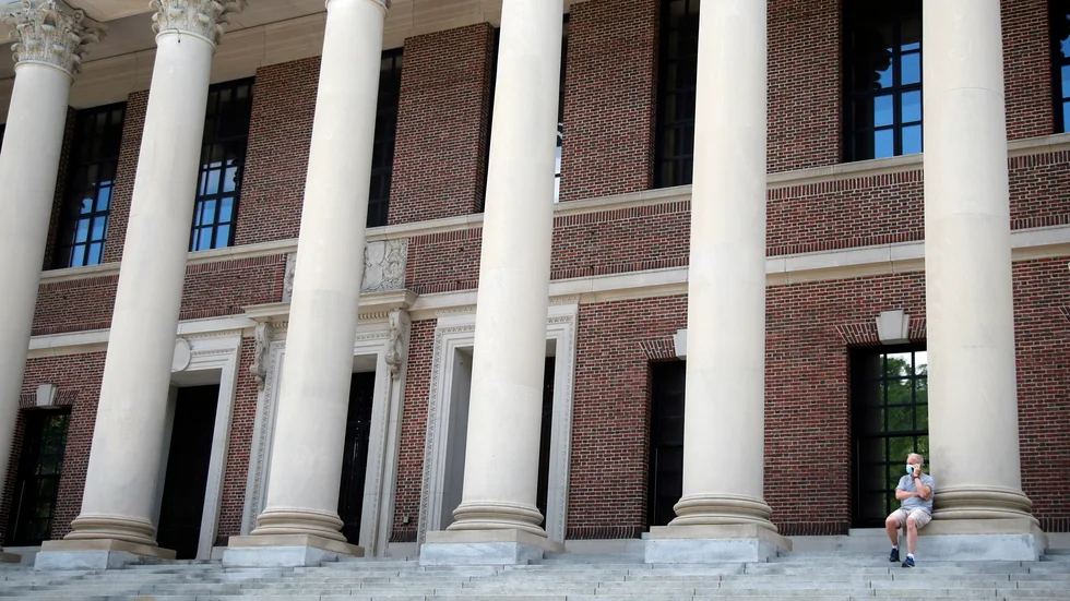 Harvard-universitetet i USA uppger att höstens undervisning kommer att ske på distans. Arkivbild.