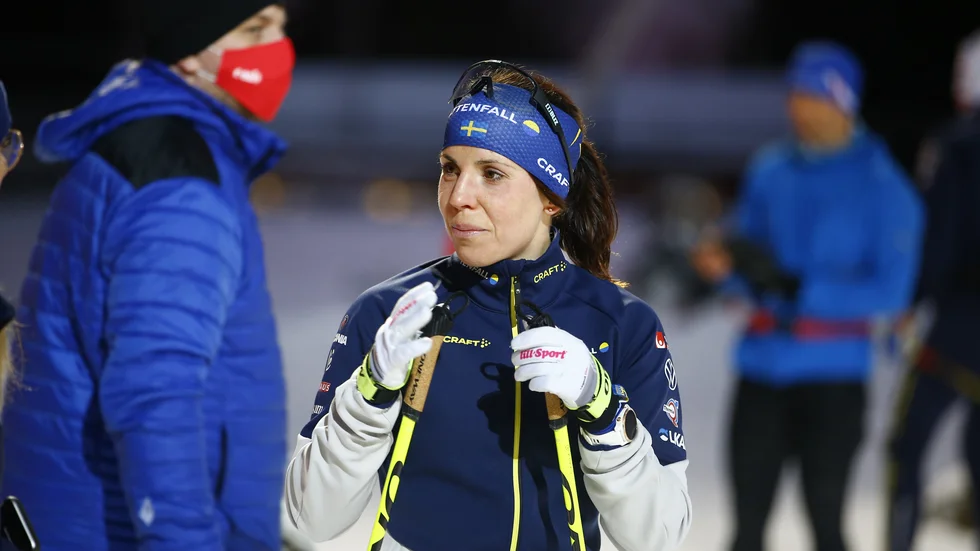 Charlotte Kalla drabbade av covid-19 i november och kämpar för att hitta formen. Arkivbild.