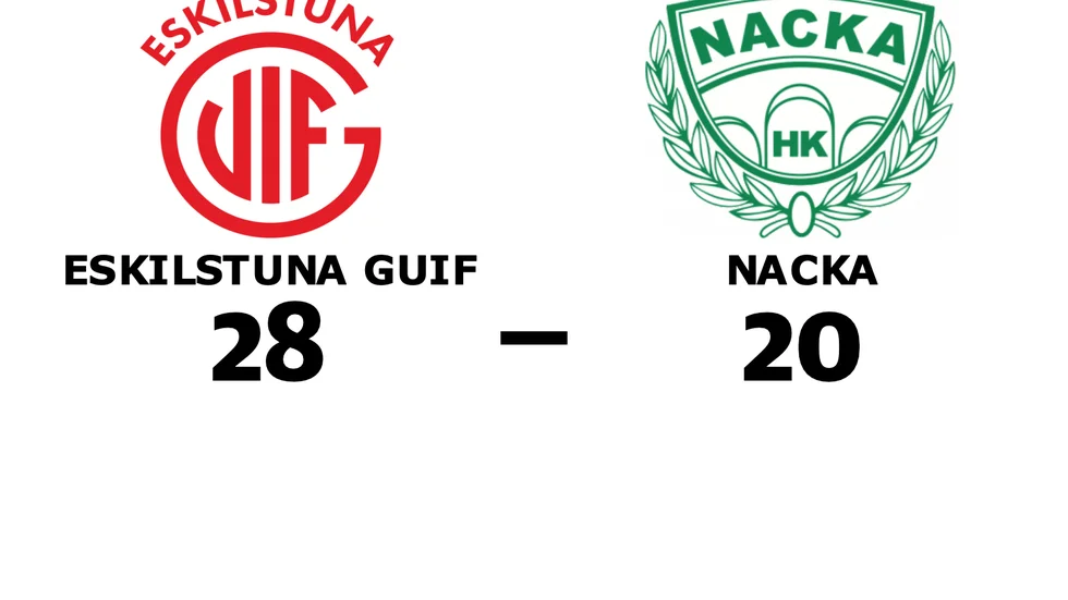 Eskilstuna Guif vann mot Nacka HK