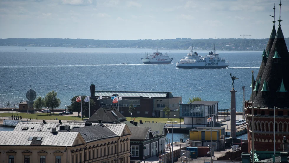 Blir det någon ny förbindelse mellan Helsingborg och Helsingör? I dagsläget går färjor mellan de närliggande grannstäderna. Arkivbild.