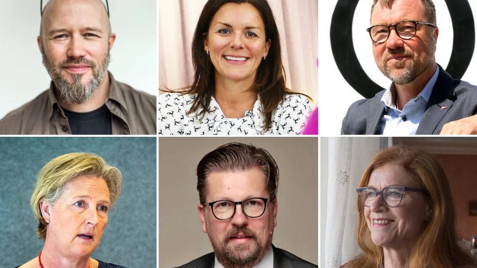Några av de som återfinns på topp-20-listan över Gotlands största inkomsttagare. Från vänster: Ola Stenegärd, Anna Johnson, Håkan Johansson, Marie Loob, Richard Hedsand och Cecilia Schelin Seidegård.