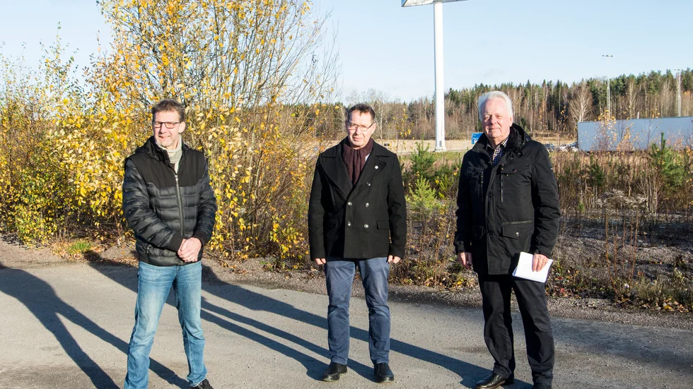 Stefan Toll, Christer Sundqvist och Göran Dahlström avslöjade nyheten om Jula under torsdagsförmiddagen.