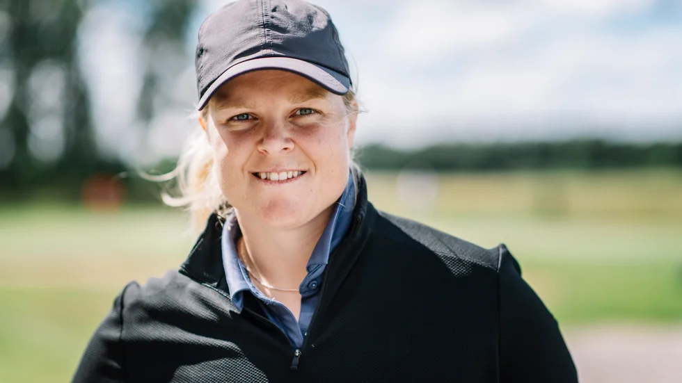 Caroline Hedwall gjorde en hole-in-one i Förenade Arabemiraten. Arkivbild.