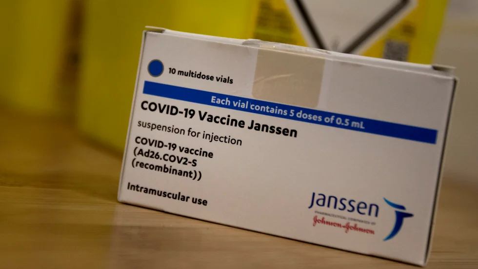 Covidvaccinet från Janssen, som ägas av den amerikanska läkemedelsjätten Johnson & Johnson. Arkivbild.