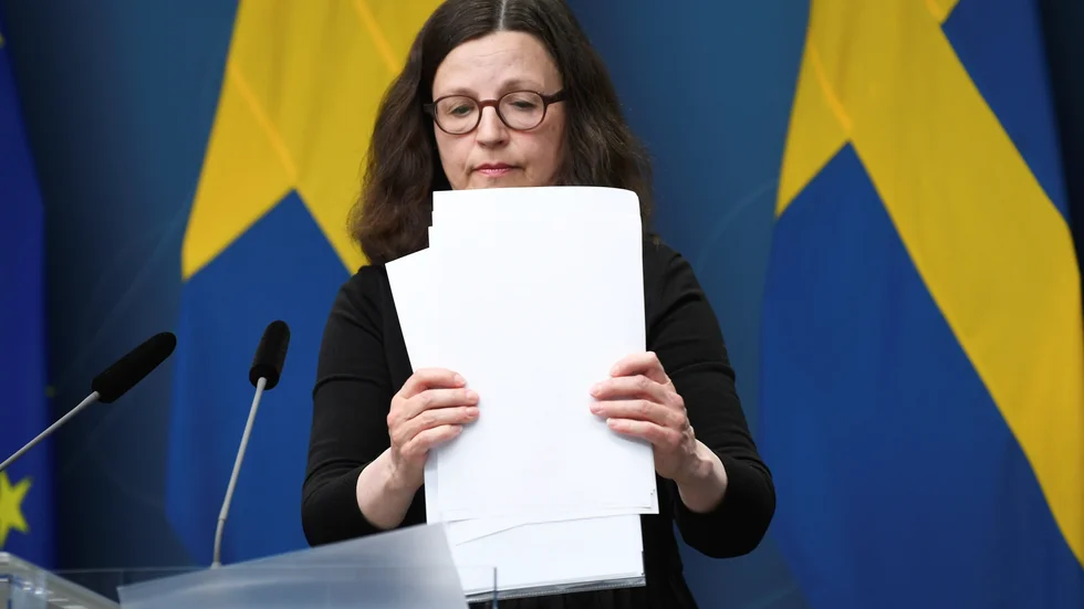 Utbildningsminister Anna Ekström (S) kunde i torsdags inte svara på när hon tog del av promemoriorna.