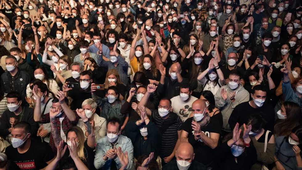 De 5|000 i publikhavet vid experimentkonserten i Barcelona har klarat sig från smitta, visar provtagningar som gjorts två veckor senare. Arkivbild.