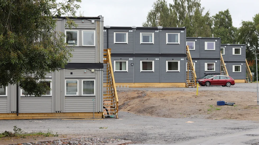 Skebo började bygga studentmodulerna för tidigt.