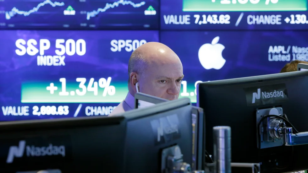 Två index nådde nya rekordnivåer under måndagens handel. Arkivbild.