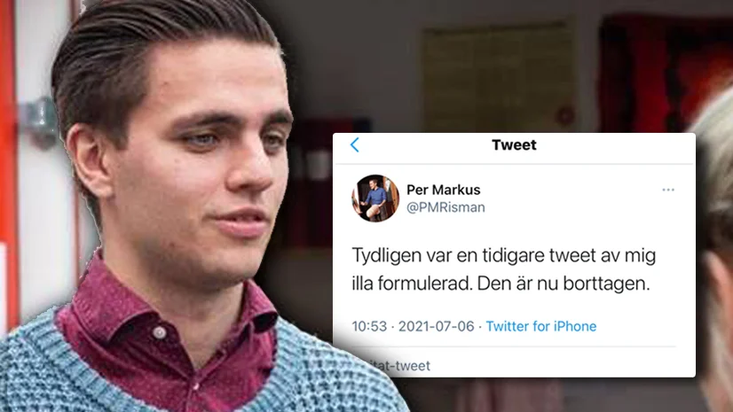 Per-Markus Risman, Vänsterpartiets distriktsordförande i Uppsala län, svarade på en tweet från Carl Bildt (M). Tweeten togs senare bort och nu får Per-Markus Risman intern kritik från partiet.