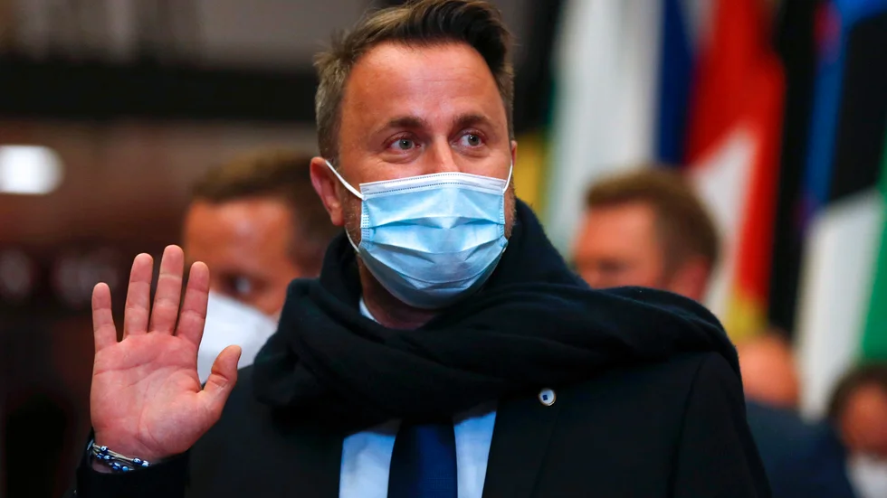 Luxemburgs premiärminister Xavier Bettel vid EU-toppmötet den 25 juni. Arkivbild.