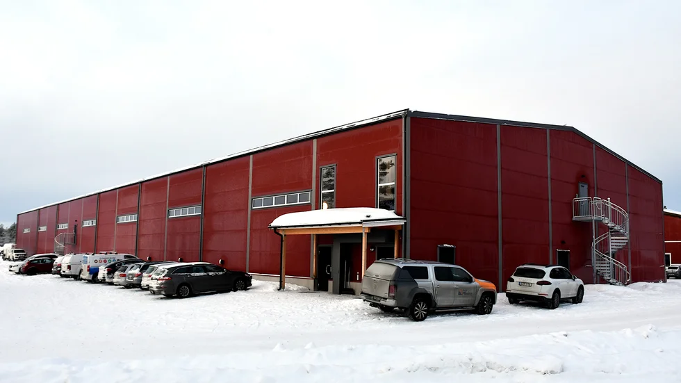 Här är nya ridhuset i Gällivare.