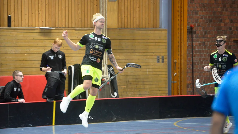 Kevin Hansson fick jubla två gånger om i lördags. Arkivbild.