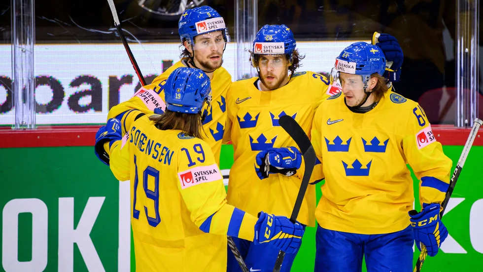 Marcus Sörensen, Adrian Kempe, Mario Kempe och Jonathan Pudas tog Sverige till seger. 