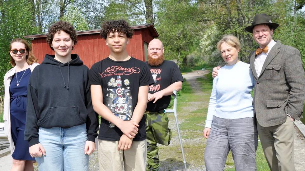 Marielundsborna Madeleine Fange, Lilo Sareld, Sion Sareld, Linus Gustafsson, Anna Sprinchorn och Arnold Pears.