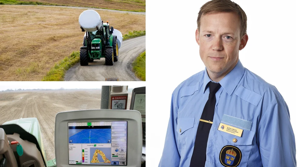 Björn Öberg, presstalesperson vid Polisregion Öst, uppmanar lantbrukare att låsa sina traktorer. Detta efter två inbrott på kort tid på landsbygden utanför Rimforsa.