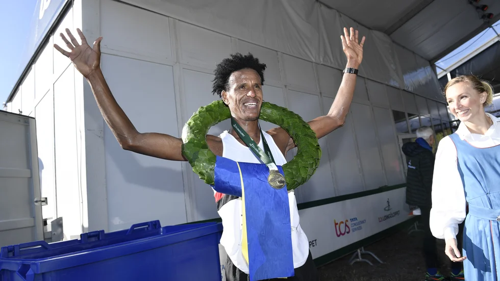 Samuel Russom Hässelby SK vinner Lidingöloppet.