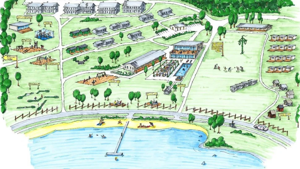 Gotlandsresors visionsskiss över Gustavsviks framtid.