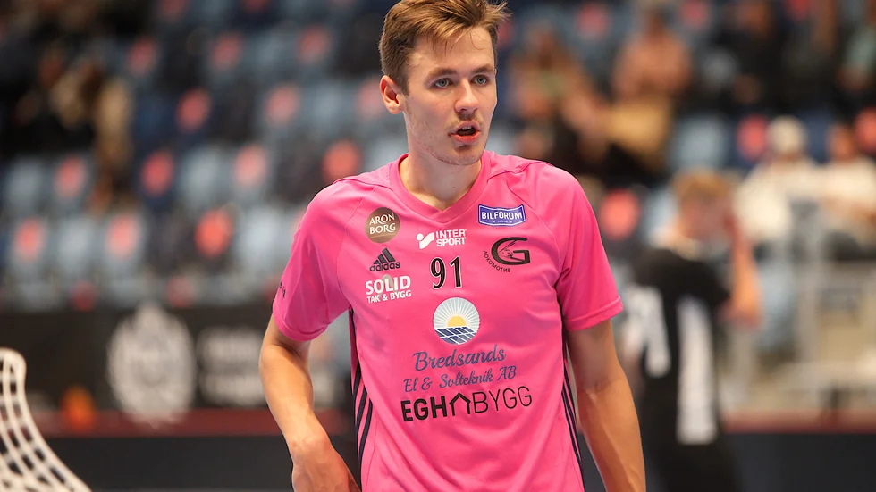 Ludvig Kaneberg gjorde två mål för Lokomotiv Grillby i premiären. Arkivbild