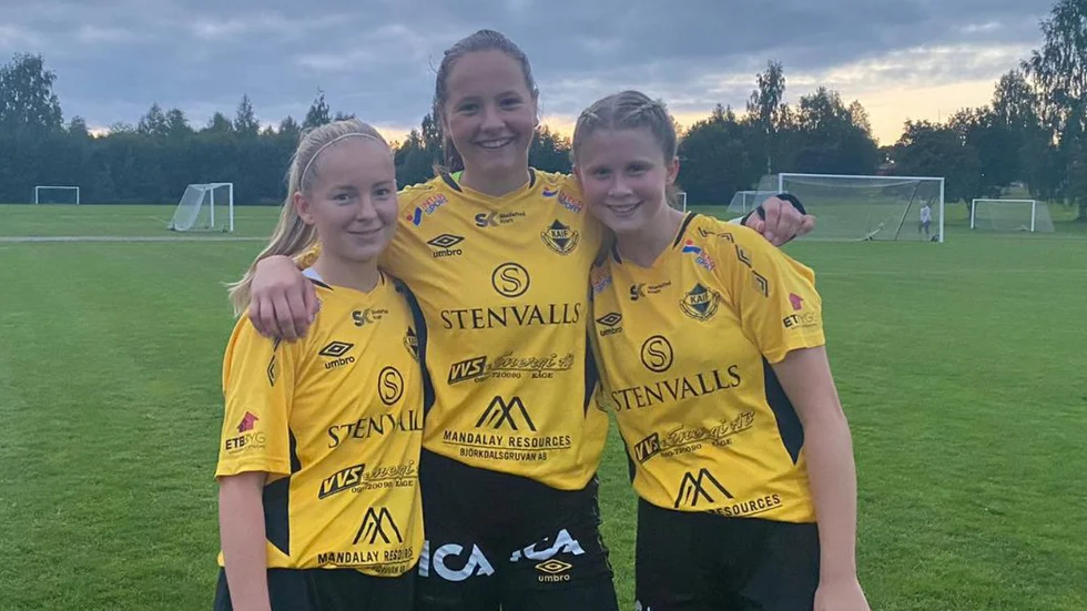 Frida Marcusson, Agnes Berg och Lisa Markgren stod för målen när Kaif räddade en poäng mot Notviken.