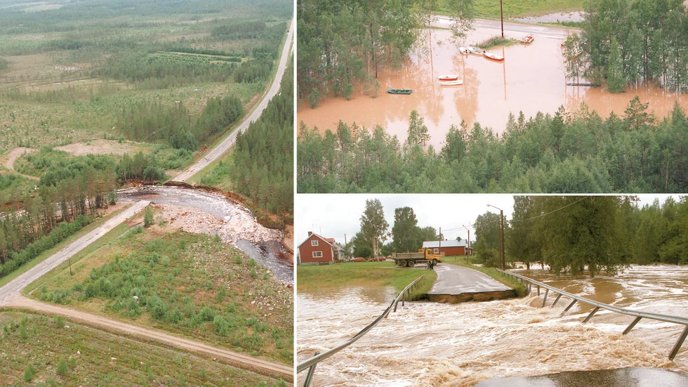Den 27 juli 1997 slogs nytt regnrekord i Sverige när det föll 198 mm regn under ett dygn i Fagerheden i Piteå.