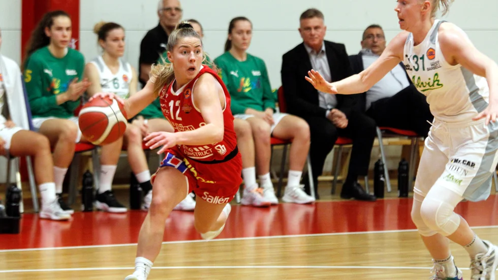 Mikaela Ekdahl i Uppsala Basket under en tidigare match.