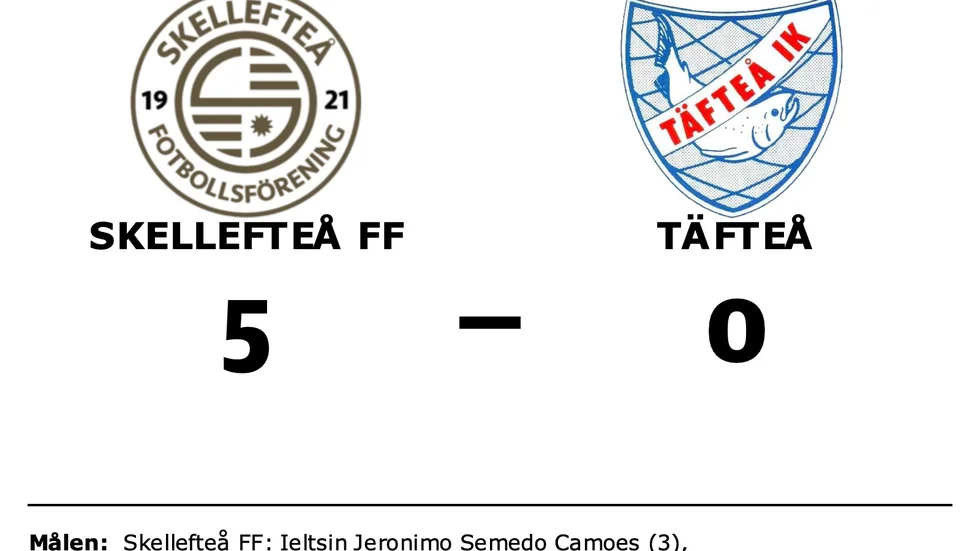 Skellefteå FF vann mot Täfteå IK