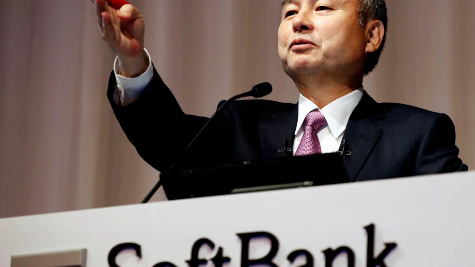 Softbanks grundare och vd Masayoshi Son. Arkivbild.