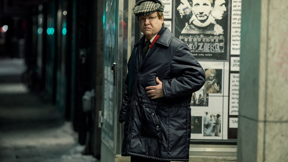 Robert Gustafsson spelar huvudrollen som Stig Engström i Netflixserien "Den osannolika mördaren".