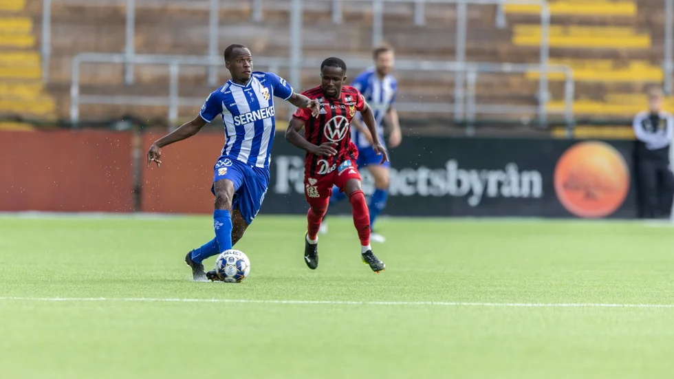 Alhassan Yusuf under segermatchen mot Östersund. Arkivbild.