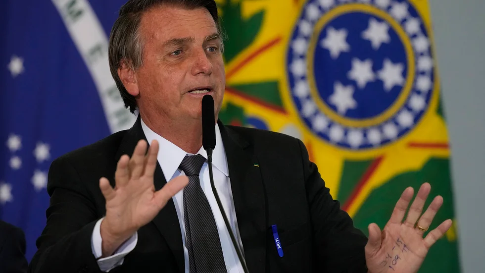 President Bolsonaro kan behöva en akut operation. Arkivbild