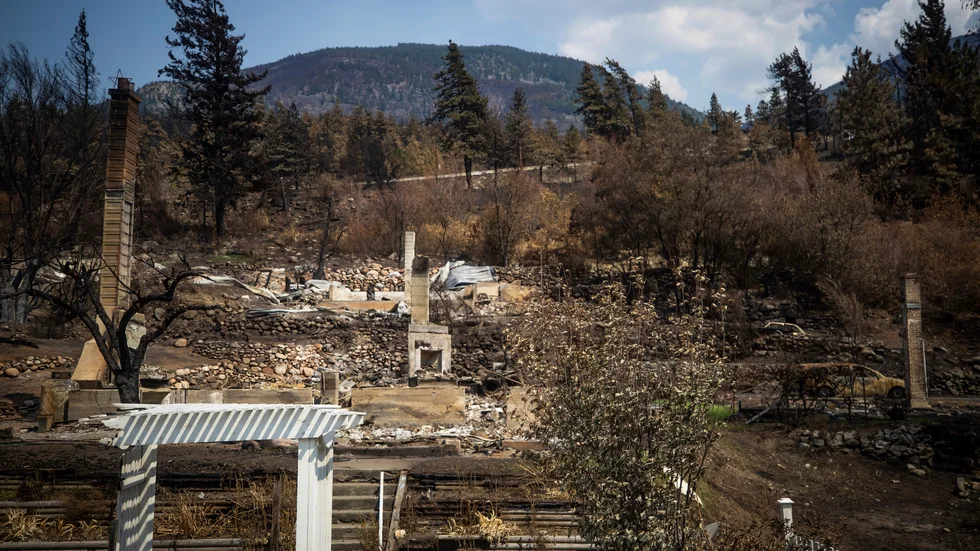 Skogsbränder förstörde det mesta av byn Lytton i British Columbia förra veckan.