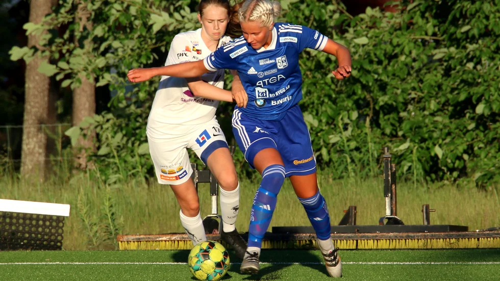 Lina Nordmark gjorde två mål för Storfors, det första på straff. (Arkivbild)