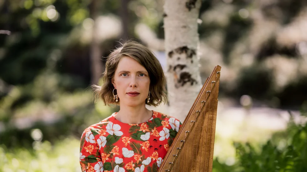 Mirja Palo, arrangör och medverkande vid kulturdagen i Vájsáluokta.