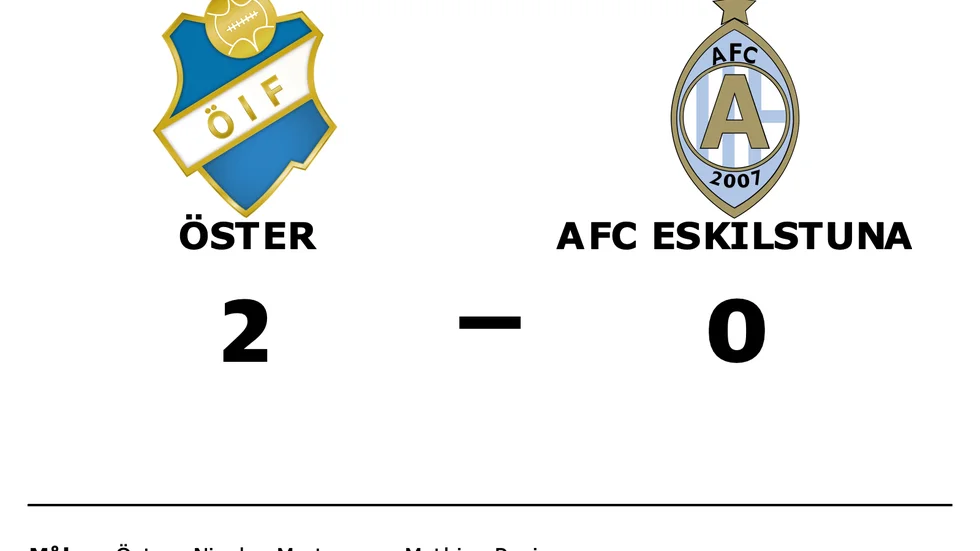 Öster vann mot AFC Eskilstuna