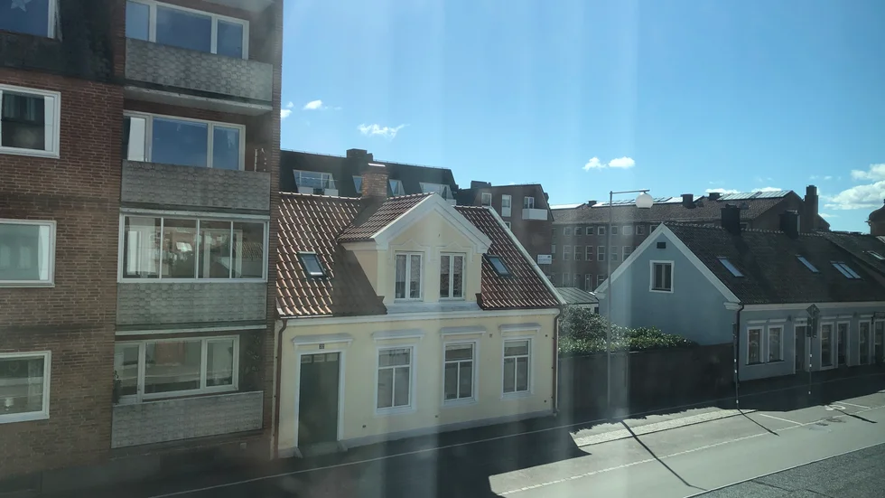 Mitt hotellfönster i Ängelholm