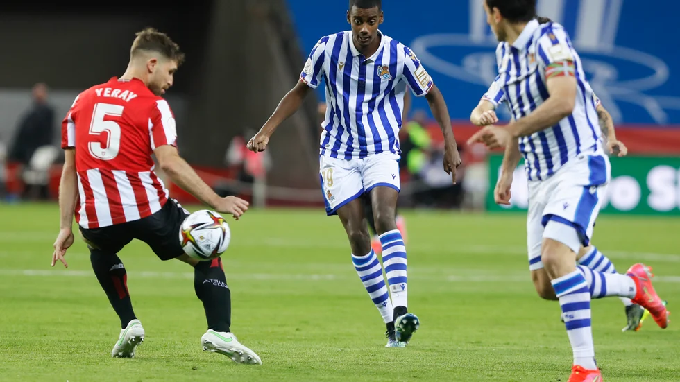 Alexander Isak i en match med Real Sociedad. Arkivbild.