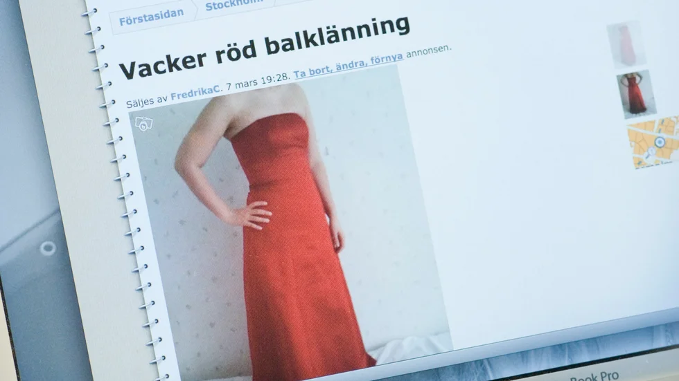 Golv, bilar och däck annonserades ut, men när köparna betalat förskott kom inga varor. Nu döms fyra personer för penningtvättsbrott. Annonsen på bilden har inget samband med texten. 